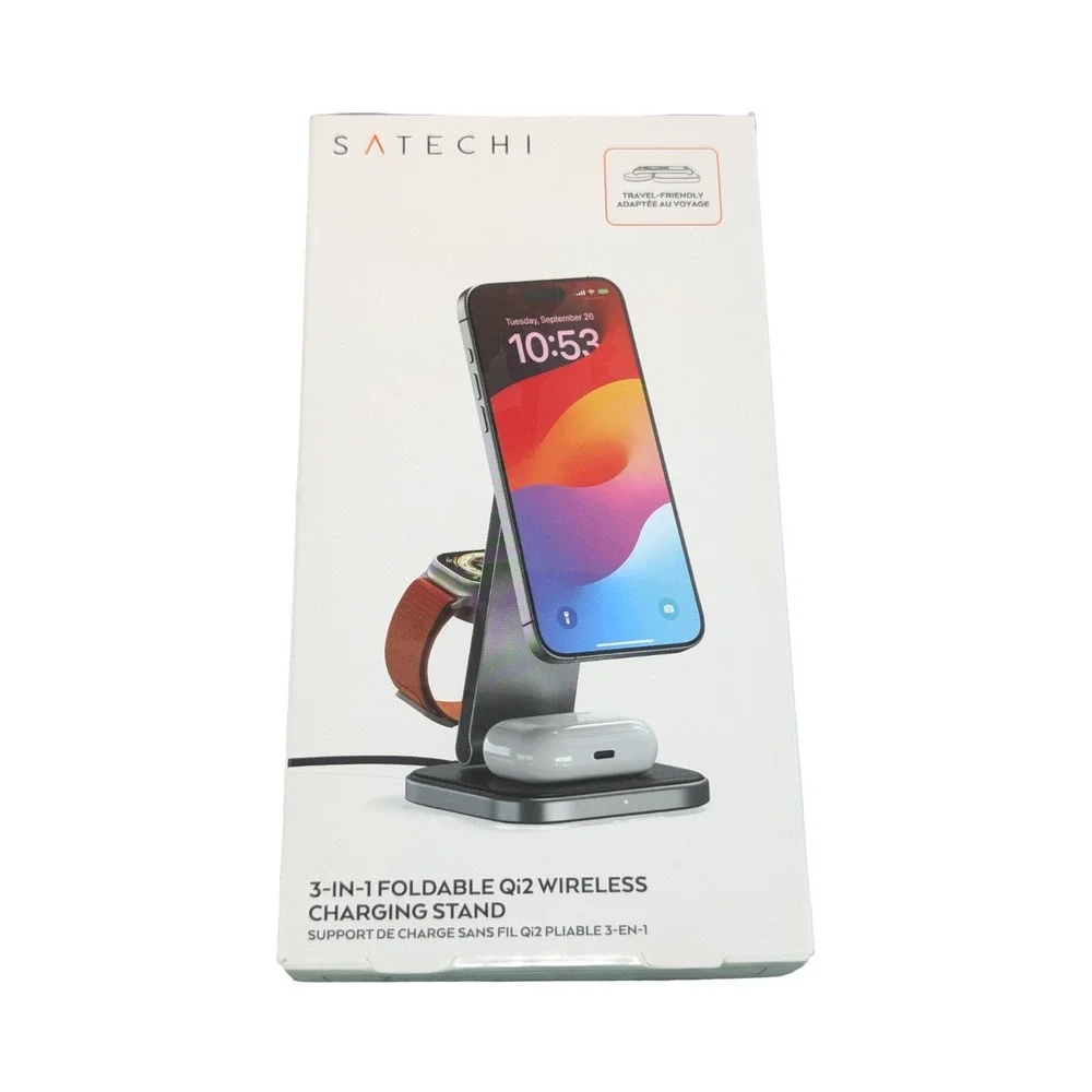 BbU Satechi 3-in-1 Foldable‎ Qi2 Wireless Charging Stand Travel Adapters Tested